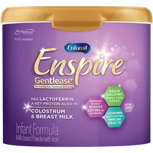  Enfamil Enspire Gentlease Baby Formula Milk Powder, 20 Ounce (Pack of 1)- MFGM, Lactoferrin (Found in Colostrum), Omega 3 DHA, Iron, Probiotics, Immune Support