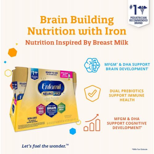  Enfamil, NeuroPro Ready, Baby Formula Milk, 48 oz (pack of 6)