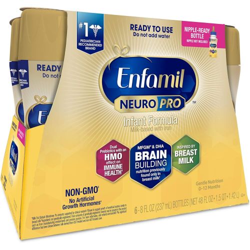  Enfamil, NeuroPro Ready, Baby Formula Milk, 48 oz (pack of 6)