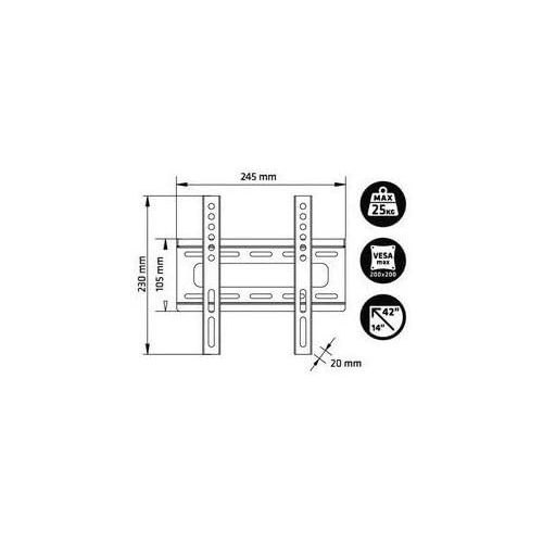  Axil tvslim-s ac0558e Wall Mount Black