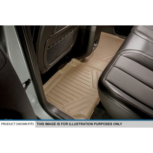  Engine MAX LINER A1246/B1246 Tan Floor Mat (for Ford F-250 / F-350 2017 SuperCrew Cab with Front Bucket Seats 2 Row Set)