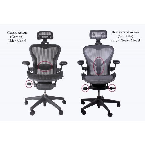  Engineered Now The Original Headrest for The Herman Miller Aeron Chair H3 Carbon | Colors and Mesh Match Classic Aeron Chair 2016 and Earlier Models