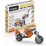 [아마존베스트]Engino Discovering STEM Mechanics Wheels, Axles and Inclined Planes | 14 Working Models | Illustrated Instruction Manual | Theory & Facts | Experimental Activities | STEM Construct