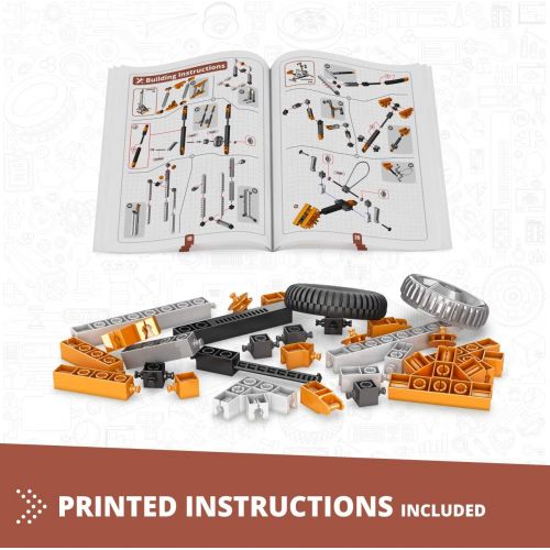  [아마존베스트]Engino Discovering STEM Mechanics Pulley Drives | 8 Working Models | Illustrated Instruction Manual | Theory & Facts | Experimental Activities | STEM Construction Kit