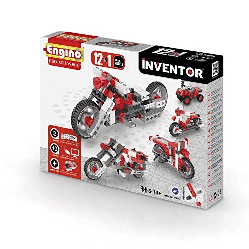  Engino.net Ltd Inventor Build 12 Models Motorcycle Bikes Construction Kit