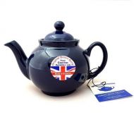 English Tea Store Hand made Original 2 Cup Brown Betty Teapot in Cobalt Blue (Cobalt betty)