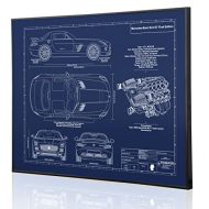 Engraved Blueprint Art LLC Mercedes-Benz SLS GT Final Edition Blueprint Artwork-Laser Marked & Personalized-The Perfect Mercedes-Benz Gifts