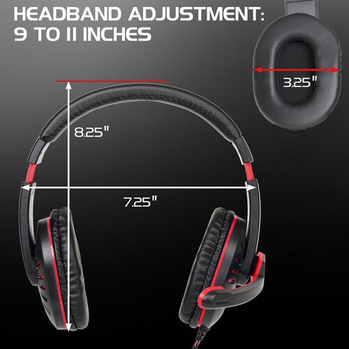  Enhance GX-H5 Stereo Gaming Headset (Red)