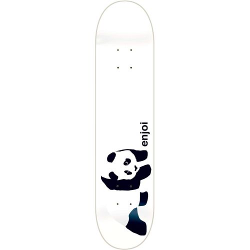  Enjoi Skateboards Whitey Panda Skateboard Deck - 7.75 x 31.5 with Mob Grip Perforated Grip Tape - Bundle of 2 items