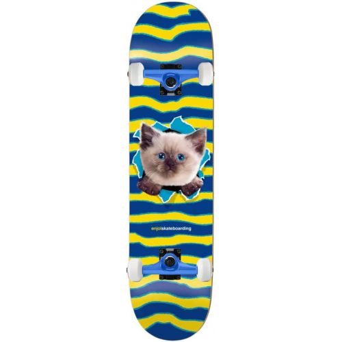  Enjoi Skateboard Assembly Kitten Ripper Blue 8.25 Complete