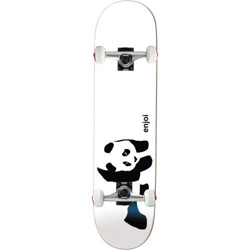 Enjoi Whitey Panda Complete Skateboard - 7.75 wRaw Trucks & Wheels
