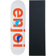 Enjoi Skateboards Deck Bird Watcher White 8.5 x 32.18 inch with Grip