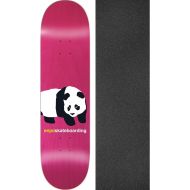 Enjoi Skateboards Peekaboo Panda Pink Skateboard Deck Resin-7-8.5 x 32.1 with Jessup Black Griptape - Bundle of 2 Items