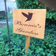 EnjoyingLifeOurWay Garden sign - custom sign, hand-stained, made to order, personalized, gift for mom, gift for gardeners, garden accessory, unique gift, RV