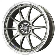 16x7 Enkei J10 (Silver w/ Machined Lip) Wheels/Rims 4x100/114.3 (409-670-10SP)