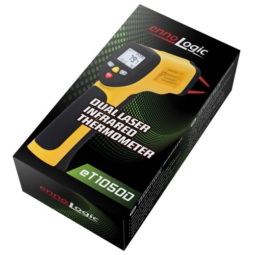  EnnoLogic Temperature Gun by ennoLogic - Accurate High Temperature Dual Laser Infrared Thermometer -58°F to 1922°F - Digital Surface IR Thermometer eT1050D