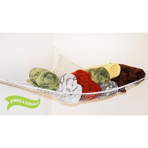  [아마존베스트]Enovoe Stuffed Animal Toy Hammock - Best for Keeping Rooms Clean, Organized and Orderly - Comes with an E-Book, Toy Organizer Storage Net is Durable and Easy to Install