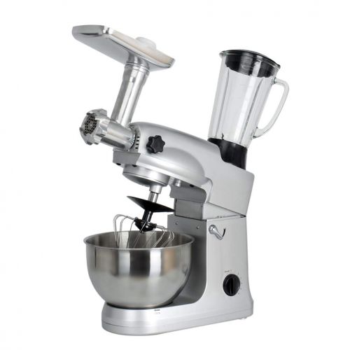  Enshey Stand Mixer 1000W 8-Speed 5L Stainless Steel Bowl Tilt-Head Food Mixer Kitchen Douch Beater Whisk Home Dough Knead Machine Meat Grinder with Dough Hooks, Whisk, Beater, Pour