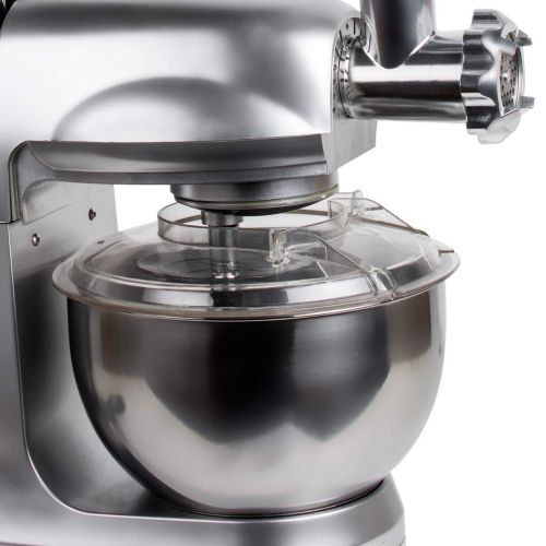  Enshey Stand Mixer 1000W 8-Speed 5L Stainless Steel Bowl Tilt-Head Food Mixer Kitchen Douch Beater Whisk Home Dough Knead Machine Meat Grinder with Dough Hooks, Whisk, Beater, Pour