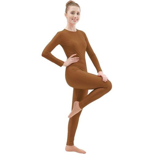  Ensnovo Adult Lycra Spandex One Piece Unitard Full Body Suit Dance Costume