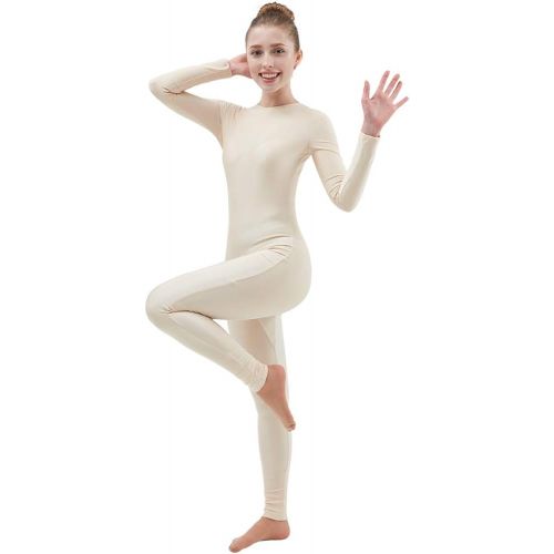  Ensnovo Adult Lycra Spandex One Piece Unitard Full Body Suit Dance Costume