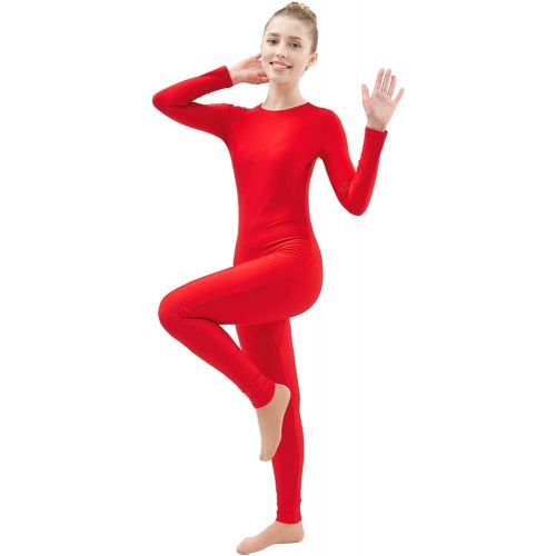  Ensnovo Adult Lycra Spandex One Piece Unitard Full Body Suit Dance Costume