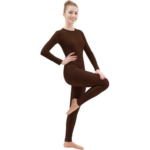  Ensnovo Adult Lycra Spandex One Piece Unitard Full Body Suit Dance Costume