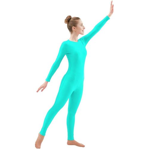  Ensnovo Adult Lycra Spandex One Piece Unitard Full Body Suit Dance Costume