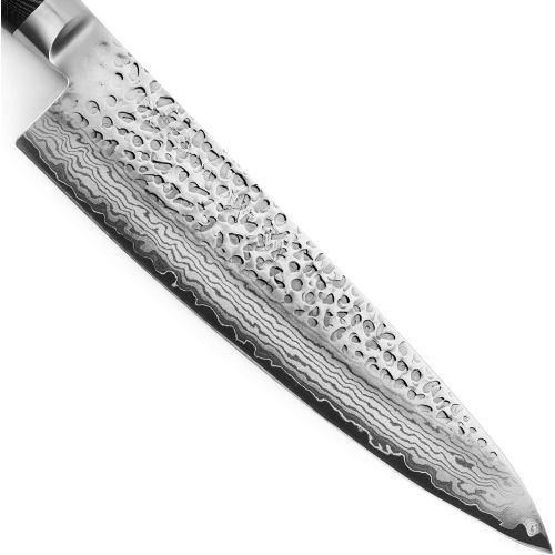  [아마존핫딜][아마존 핫딜] Enso Knife Set - Made in Japan - HD Series - VG10 Hammered Damascus Japanese Stainless Steel with Slim Knife Block - 7 Piece