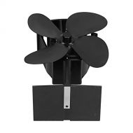 Entatial Wood Burning Fireplace Fan, High Efficient Eco Friendly Stove Fan Easy to Use for Hall for Living Room for Home
