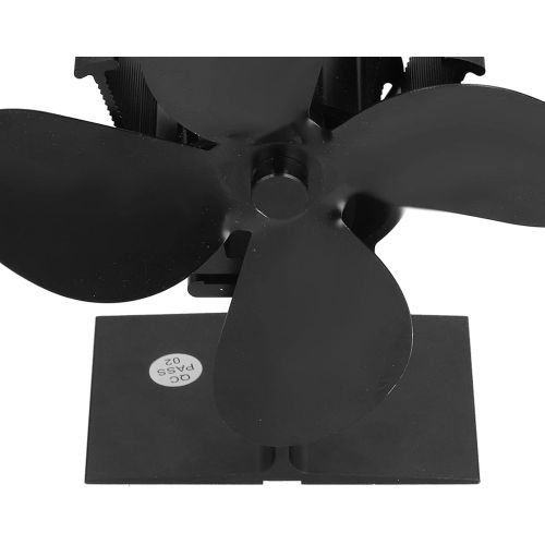  Entatial Wood Burning Fireplace Fan, High Efficient Eco Friendly Stove Fan Easy to Use for Hall for Living Room for Home