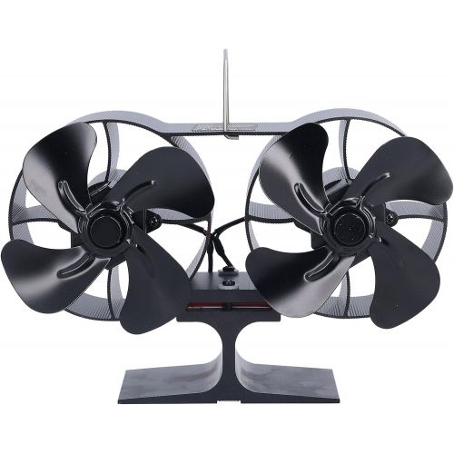  Entatial Dual Head Fireplace Fans, Stove Fan Started Automatically for Wood