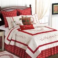 Enterprises Berry Wreath King Bed Skirt by C & F