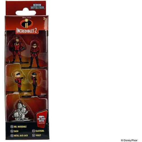  Entertainment Earth Incredibles 2 Nano Metalfigs Mini Figure 5 Pack