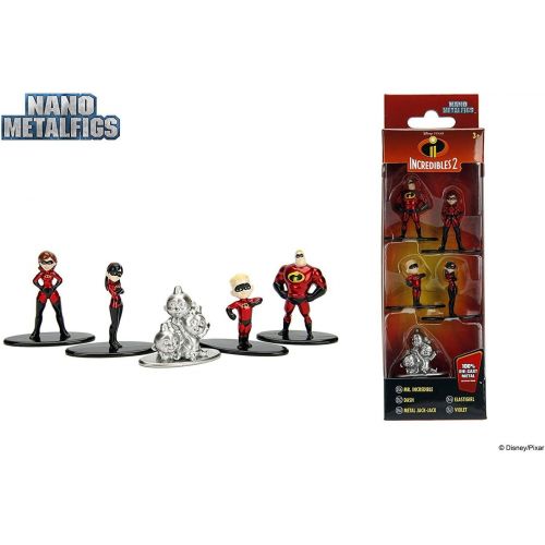  Entertainment Earth Incredibles 2 Nano Metalfigs Mini Figure 5 Pack