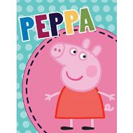 Entertainment One Peppa Pig Super Soft Plush Oversized Twin Throw Blanket 60x80 Inches - Peppa Red Dress