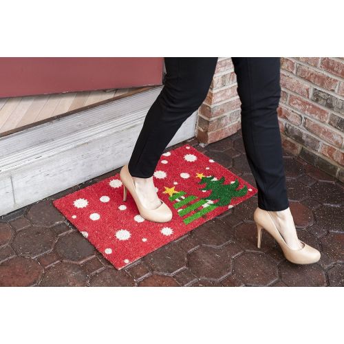  Entryways Christmas Trees, Coir with PVC Backing Doormat 17 x 28 x .5