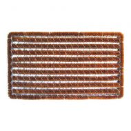 Entryways Rectangle Striped Wire Brush Bootscraper Doormat 16 X 27