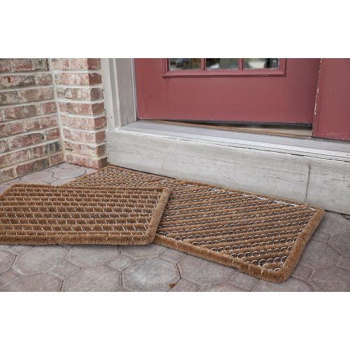  Entryways Rectangle Striped Wire Brush Bootscraper Doormat 16 X 27
