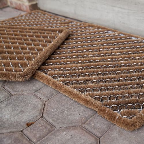  Entryways Rectangle Striped Wire Brush Bootscraper Doormat 16 X 27