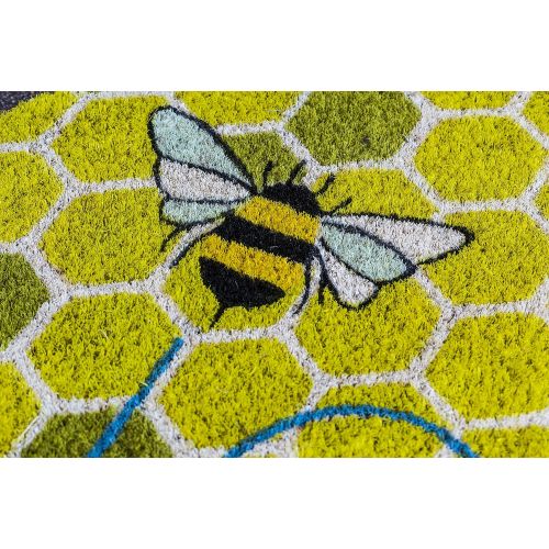  Entryways Honeycomb, Coir with PVC Backing Doormat 17 X 28 X .5