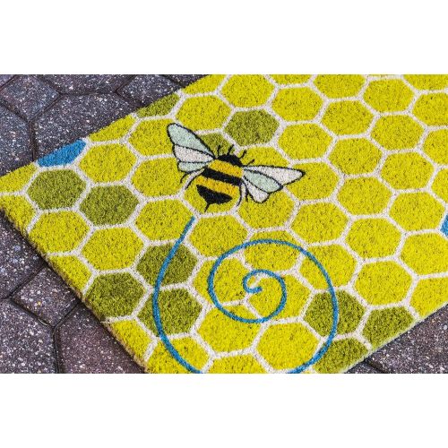  Entryways Honeycomb, Coir with PVC Backing Doormat 17 X 28 X .5