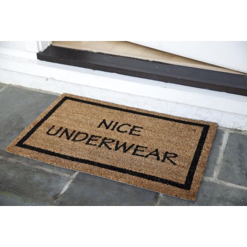  Entryways Nice Underwear, Coir with PVC Backing Doormat 17X 28X.5