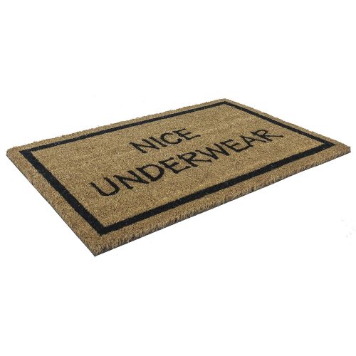  Entryways Nice Underwear, Coir with PVC Backing Doormat 17X 28X.5