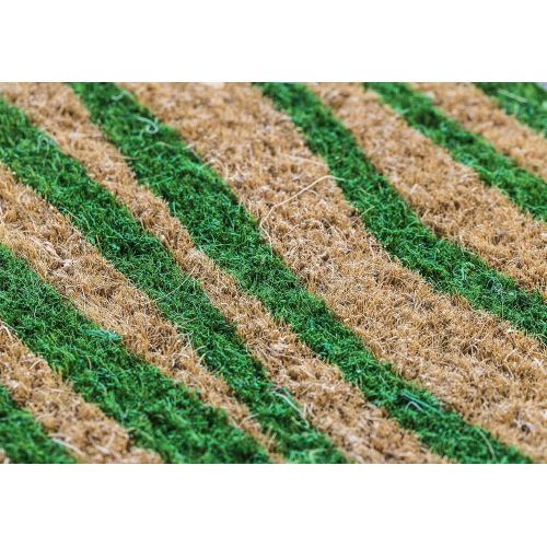  Entryways Bloom, Hand-Stenciled, All-Natural Coconut Fiber Coir Doormat 18 X 30 x .75