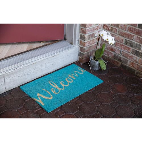  Entryways Cursive Welcome, Coir with PVC Backing Doormat 17 x 28 x .5