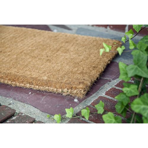  Entryways Blank Extra Thick Handmade, All-Natural Coconut Fiber Coir Doormat 18 X 30 X 1.5