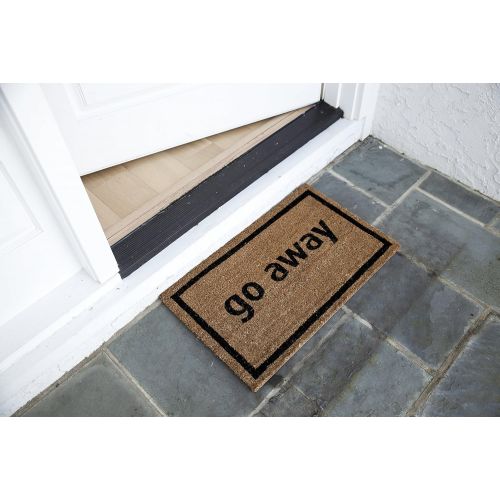  Entryways Go Away, Coir with PVC Backing Doormat 17X 28X.5