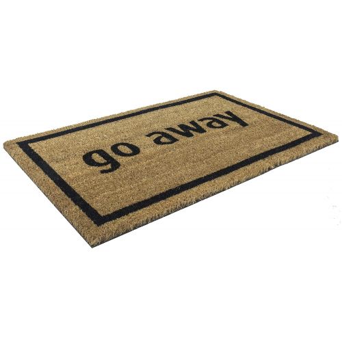  Entryways Go Away, Coir with PVC Backing Doormat 17X 28X.5