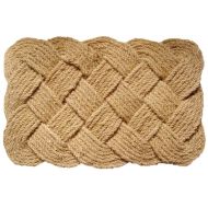 Entryways Knot-Ical , Hand-Stenciled, All-Natural Coconut Fiber Coir Doormat 24 X 36 x .75